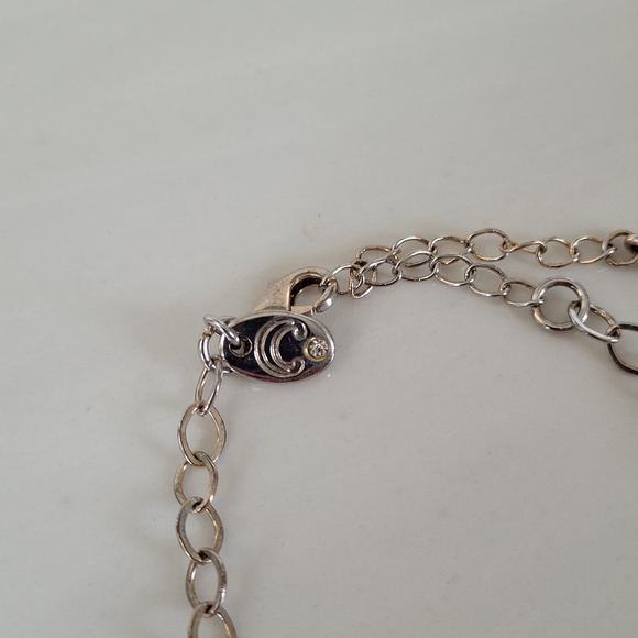 CHARMING CHARLIE navy, pink, and faux pearls on gold-tone - Picture 6 of 10